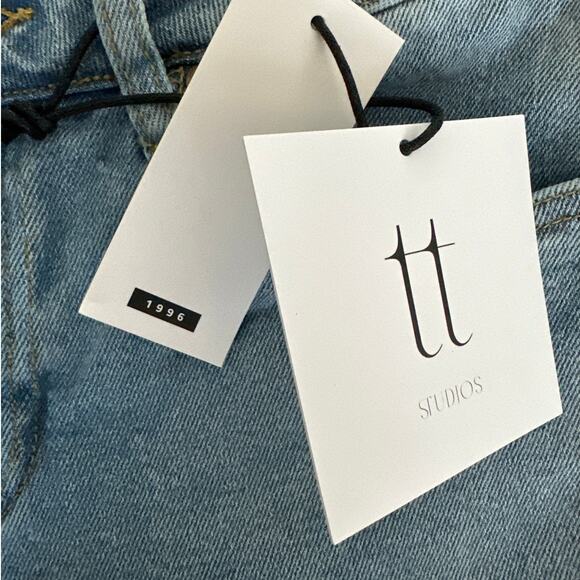 TT Studios - 1996 Mid Rise Straight Leg Jeans in Blue - Picture 4 of 6